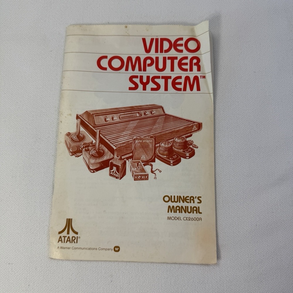 1980‎ Authentic Atari Video Computer System CX2600A Owners Manual Used